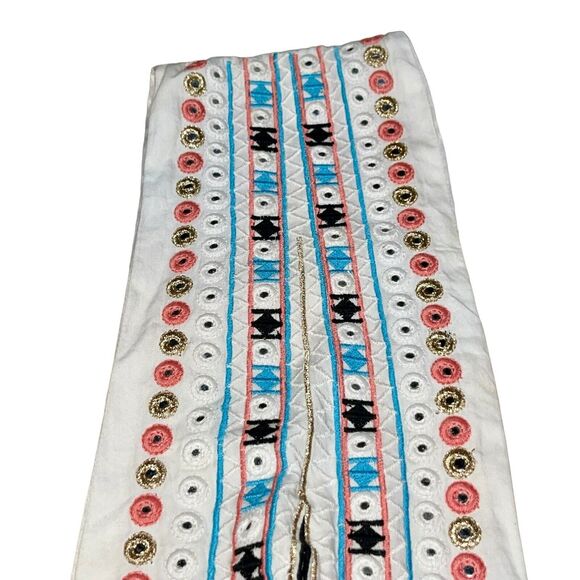 Cropped Embroidered Top Majorelle Breanna Festival Wrap Gold Metallic - Picture 10 of 11